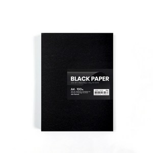 star starred 검정 종이(Black Paper), 80g A4 100매