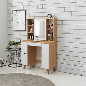 델리나 화장대 화장대 수납형/ 확장형 3color(엘다 오크화이트 화이트), 델리나 화장대 A, 오크 화이트