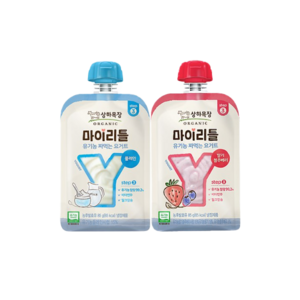 매일 상하목장 마이리틀 짜먹는요거트 85g 딸기블루베리3+플레인3/냉장무료배송