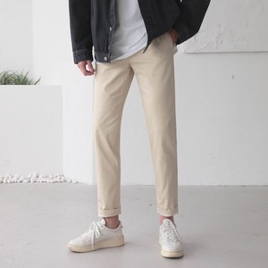 남성용 기본 일자핏 코튼 스판 면바지 빅사이즈 팬츠(7color)