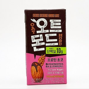 롯데칠성 오트몬드 프로틴 초코 저당 음료, 190ml, 10개