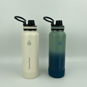 써모플라스크 보온 보냉병 2종 세트, 화이트+그린, 1200ml, 1개