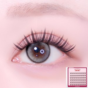 코링코 톡톡하라 노글루 속눈썹 (글루가 묻어 있는 가닥 속눈썹), 1개, 노글루 #바니