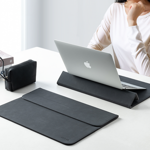 베르바 마그네틱 노트북 파우치 세트 마우스파우치/어댑터파우치 포함, 블랙