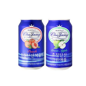 일화 초정탄산 복숭아/그린애플 350ml 각24개씩 (총48걔), 1세트