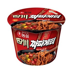 [농심] 사천짜파게티 큰컵 컵라면, 6개