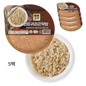 빼빼곤약 100g당 56kcal 현미귀리곤약밥 140g x 5팩, 5개