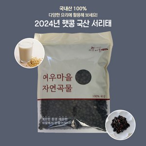 여우마을 자연곡물 24년산 속청 국산서리태 햇콩, 10개, 1kg