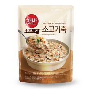 비비고 소고기죽, 3개, 420g