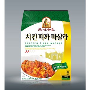 [인도커리]인디아게이트 치킨띠까마살라 커리200 g, 3개, 200g