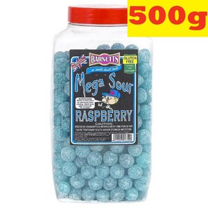 500g 바넷츠 메가 사워 라즈베리 세상에서 가장 신사탕 Banetts Mega Sou Raspbey, 1개