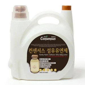 컨센서스 패밀리 섬유유연제 베이비로션 본품, 5.4L, 3개