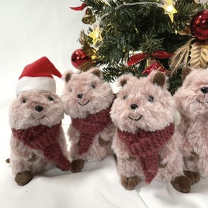 인형 귀여운 쿼카인형 크리스마스 파티 소품 인테리어 장식품 조카 여자친구 화이트데이 선물 졸업선물 추천 인피솔, 01. 목도리한쿼카