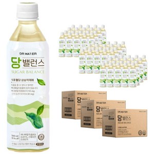 닥터워터 당밸런스 500ml 바나바잎 추출물 차 음료 코로솔산 기능성표시식품 G, 60개