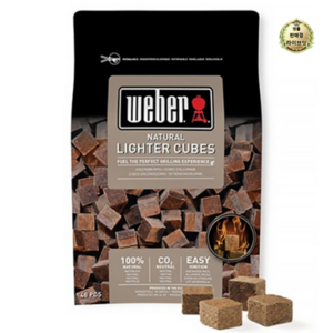 weber 네추럴 라이터 큐브 48p, 12.5g, 1개