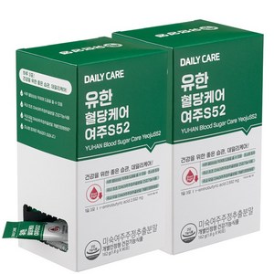 유한양행 혈당케어 여주 S52 90p, 90g, 2개