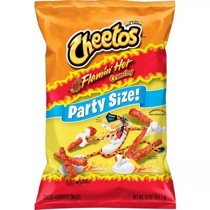 [미국직배송]치토스 플레이밍 핫 파티사이즈 Cheetos Flamin' Hot Party size, 283.5g, 1개