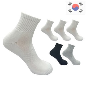 비바슈슈 여성용 더블 쿠션 러닝 스포츠 무지 단목 양말 6켤례 (230~250mm)