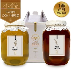 소백산청정농원 아카시아꿀 100% 자연산, 1개, 천연 야생화, 2.4kg