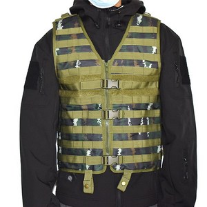 남성용 Molle 전술 조끼 사냥 기어 로드 캐리어 스포츠 안전 수화 시스템 낚시, [04] Camo, 1개