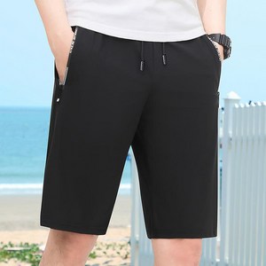 남자 아이스 쿨 빅 사이즈 5부 밴딩 트레이닝 반바지 인어미남 Men's shorts