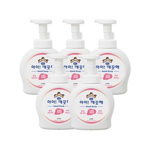 라이온 아이깨끗해 핸드워시 상큼한 레몬향, 490ml, 5개