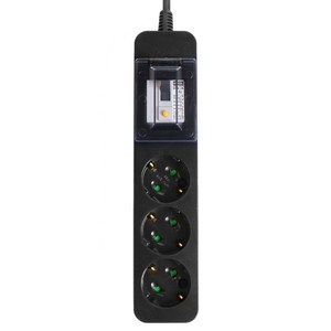 대성 고용량 멀티탭 누전차단 3구 DA-02, 블랙, 2.5m, 1개, 블랙