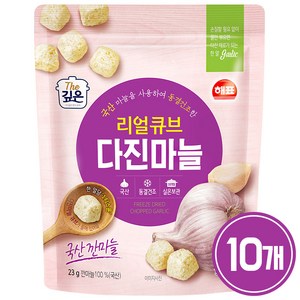 해표 리얼큐브 다진마늘 손질 동결건조야채 23g, 10개