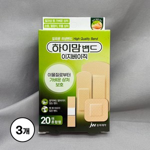 jw중외) 하이맘 밴드 이지베이직 혼합형 (20매) x 3팩, 3개