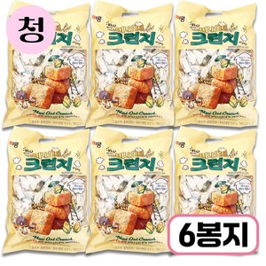 [무료배송][미룡] 미니 오트크런치 바닐라맛 520g, 6개