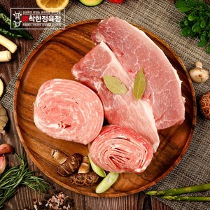 착한정육점 무항생제 한돈 제육 불고기용 뒷다리살 1kg, 1kg (제육불고기용), 1개