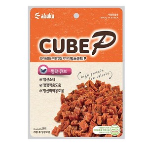 아스쿠 맘스큐브 말고기 연어 명태 60g, 3개