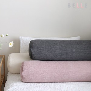 [데코벨] 피그먼트 순면 누빔 바디필로우/안고자는베개, 솜 추가, 핑크