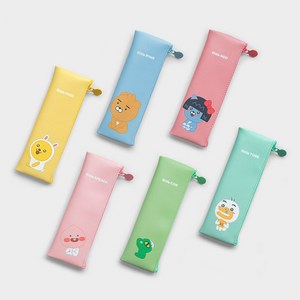 카카오프렌즈 리틀프렌즈 미니 플랫 파우치형 펜케이스, 카카오 미니 플랫 펜슬케이스_리틀라이언, 1개