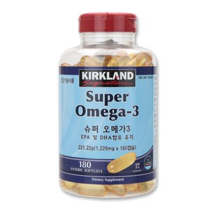 커클랜드 슈퍼 오메가3 1229mg x 180캡슐, 180정, 1개