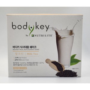 암웨이 바디키 식사대용 쉐이크 밀크티(51g x 14포), 714g, 1개