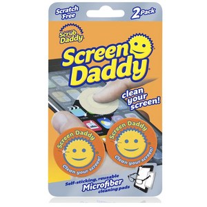 스크럽대디 스크린대디 오리지날 휴대폰 테블릿 극세사 액정크리너 2입 Scub Daddy Sceen Cleaning Micofibe Cloth Pads, 1개