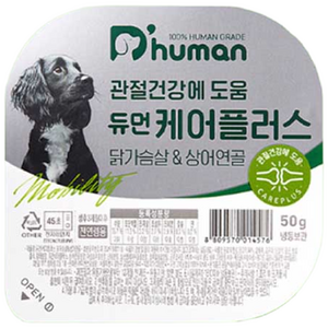 듀먼 전연령 강아지 케어플러스 관절건강 화식사료, 닭, 50g, 10개