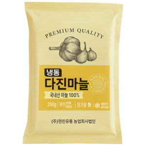 대궐 100% 국내산 큐브다진마늘(냉동), 3개, 250g