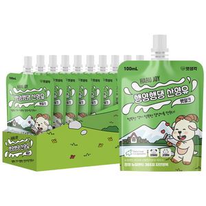 펫생각 프리미엄 멸균 고양이 강아지 산양유 청정 뉴질랜드 펫밀크 무항생제 필수 아미노산 고단백 노령견 칼슘, 10개, 100ml, 우유맛
