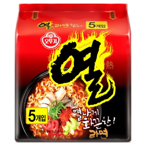 오뚜기 열라면 120g, 5개