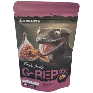 녹십자 지렙 G-REP 무화과맛 슈퍼푸드 게코 사료 사은품증정, 1개, 50g