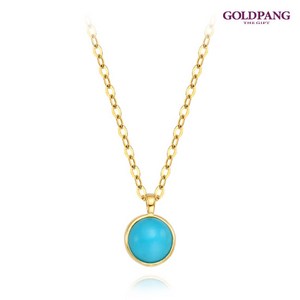 [골드팡] 14k/18k 천연 2부 탄생석 목걸이-12월 터키석(당일도착) 여성데일리 럭셔리 고급 기념일 생일 여자주얼리 선물추천
