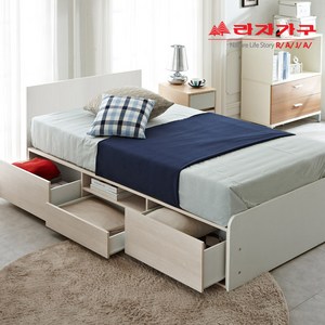 라자가구 인기멀티수납Deep시크릿침대(900 SS Q), 02.슈퍼싱글SS Deep수납침대(오크+화이트)-헤드H, 03.독립매트리스