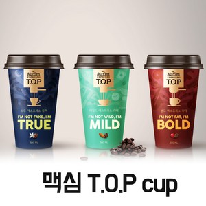 맥심 T.O.P cup 볼드 에스프레소 라떼, 300ml, 2개