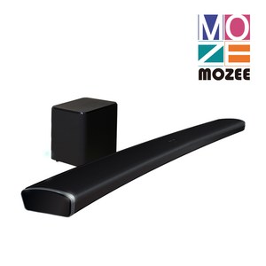 MOZEE MZS-1589 홈시어터 블루투스 스피커 커브드 사운드바 2.1 채널 무선 우퍼