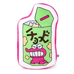 크레용신짱 짱구 라인 프린트 쿠션 초코비, 혼합 색상