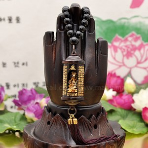 만자몰 NCAB-02벽조목 금장호신불 한글반야심경 차걸이 불교용품, 1개, 혼합색상