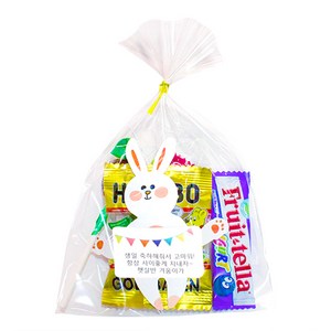 민트바 토순이 간식 어린이집 생일선물, 하리보젤리, 덤덤막대사탕, 후르츠텔라, 비타민2개, 1세트