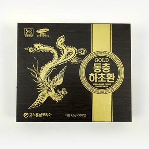 한국인삼유통공사(주) (3919) 동충하초환 골드 30환 + 쇼핑백, 135g, 1개